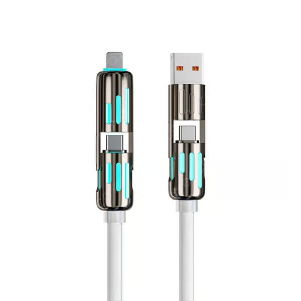 🔥Cablu de încărcare USB 4 în 1, încărcare rapidă⚡