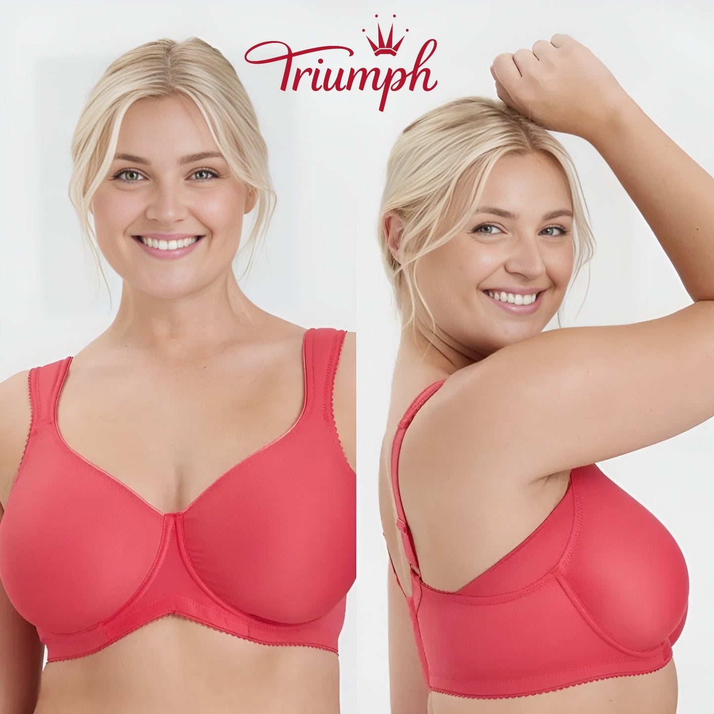 Triumph - (set de 3) Sutien push-up simplu cu cupe întregi