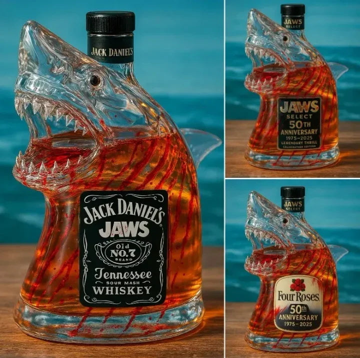 Sticlă de whisky Jaws Ediție Aniversară