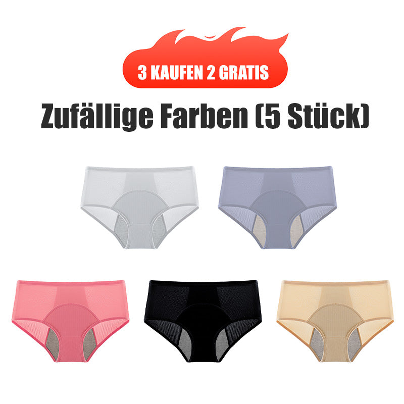 (L-8XL) 🌸Cumpără 2, primești 1 gratuit🔥Lenjerie intimă impermeabilă pentru femei, cu talie înaltă👙