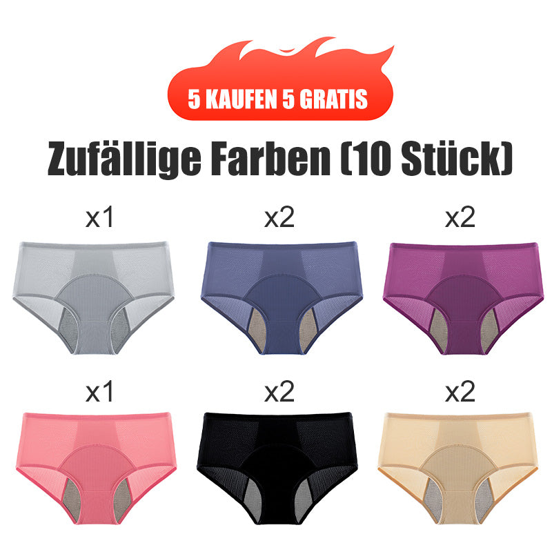 (L-8XL) 🌸Cumpără 2, primești 1 gratuit🔥Lenjerie intimă impermeabilă pentru femei, cu talie înaltă👙