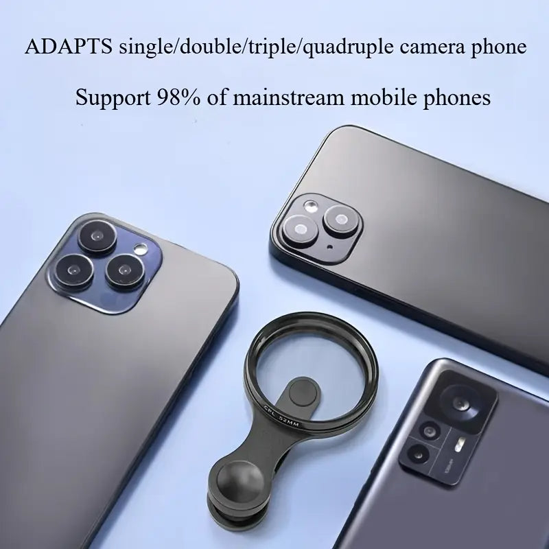 Filtru CPL Heysliy de 52 mm pentru telefon cu clemă