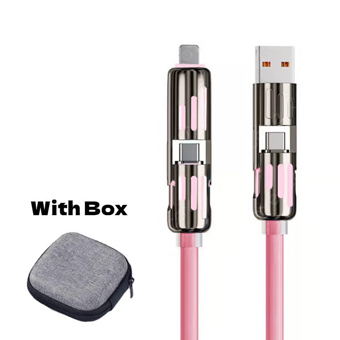 🔥Cablu de încărcare USB 4 în 1, încărcare rapidă⚡