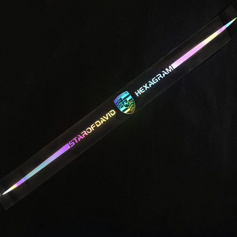 Autocolante auto reflectorizante laser 3D colorate, 4 buc.