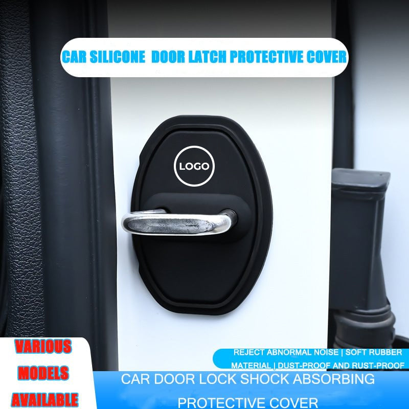 Husă de protecție din silicon pentru zăvorul ușii mașinii (4 buc.)