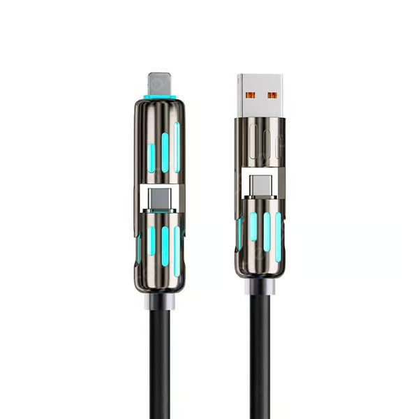 🔥Cablu de încărcare USB 4 în 1, încărcare rapidă⚡
