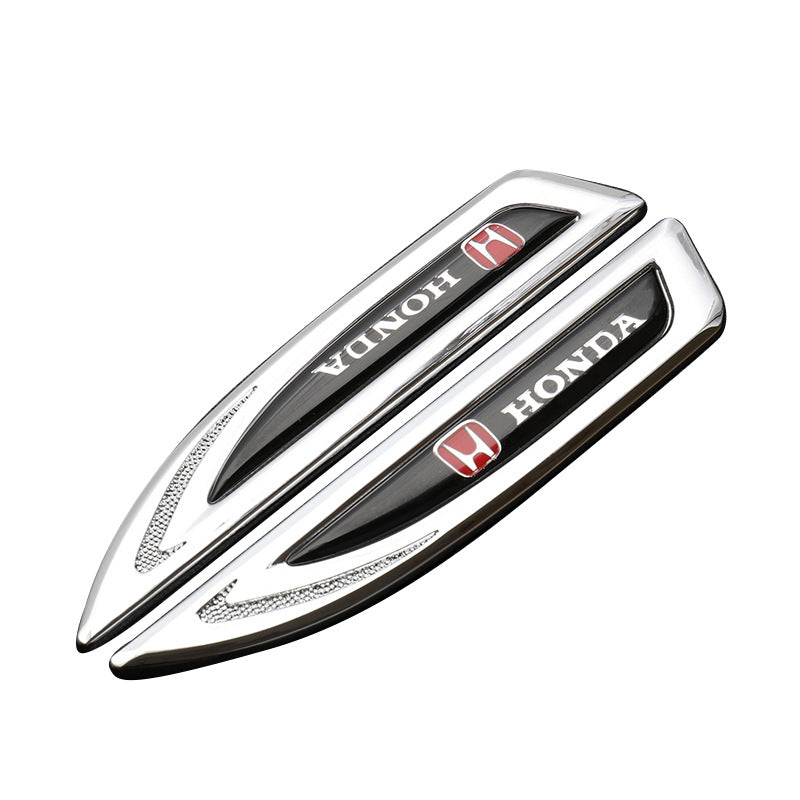 Insignă auto universală cu logo personalizabil, autocolant metalic auto (2 buc)