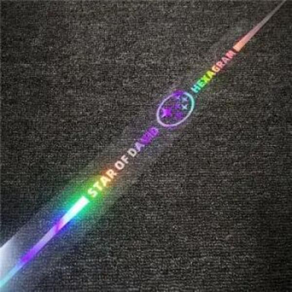 Autocolante auto reflectorizante laser 3D colorate, 4 buc.