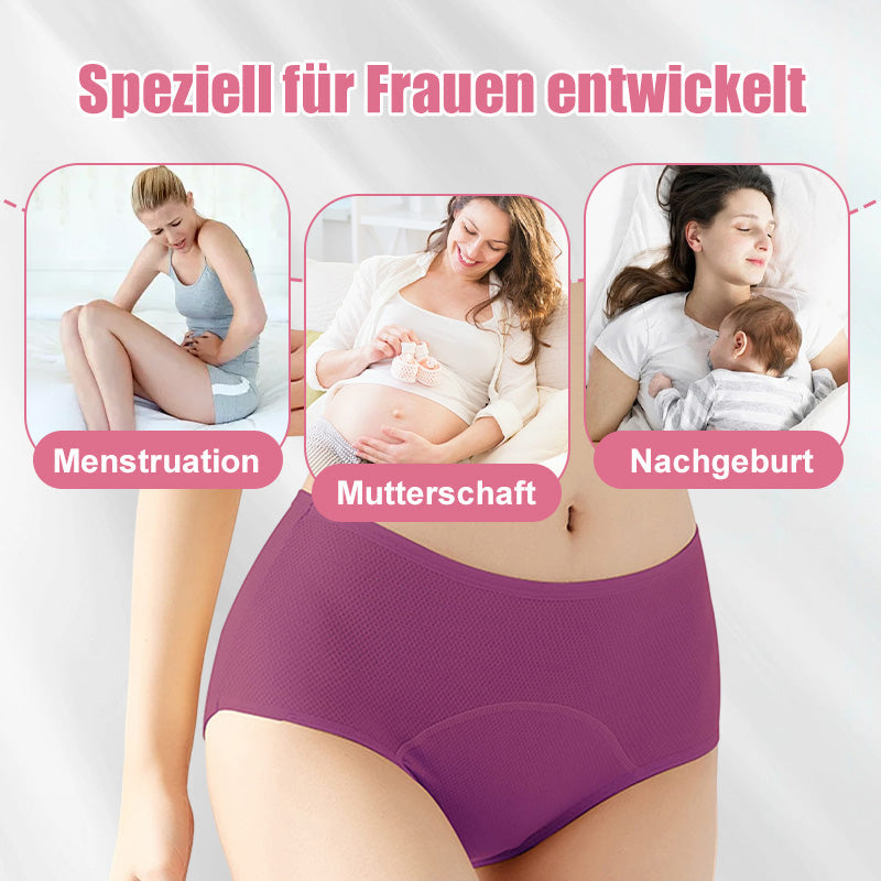 (L-8XL) 🌸Cumpără 2, primești 1 gratuit🔥Lenjerie intimă impermeabilă pentru femei, cu talie înaltă👙