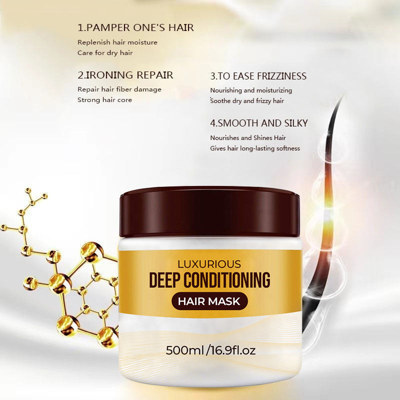 ✨Mască de păr luxoasă cu condiționare profundă - 💁♀️Pentru un păr mai neted, mai natural