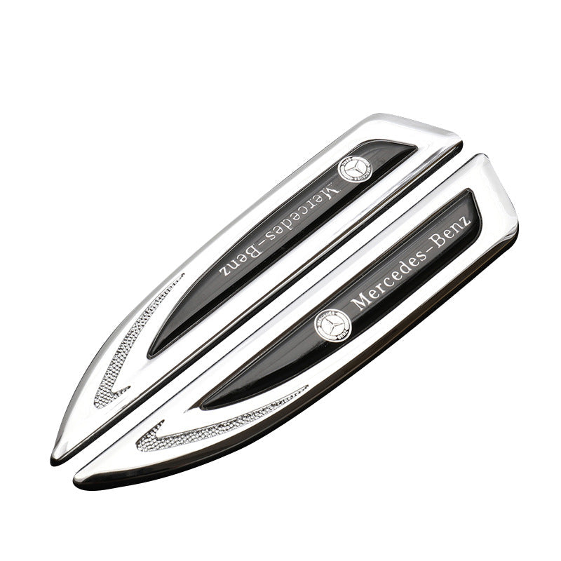 Insignă auto universală cu logo personalizabil, autocolant metalic auto (2 buc)