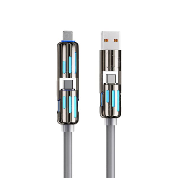 🔥Cablu de încărcare USB 4 în 1, încărcare rapidă⚡