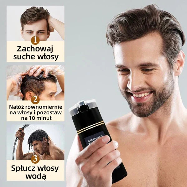 Șampon de păr cu efect de colorare imediată - Barbă și păr