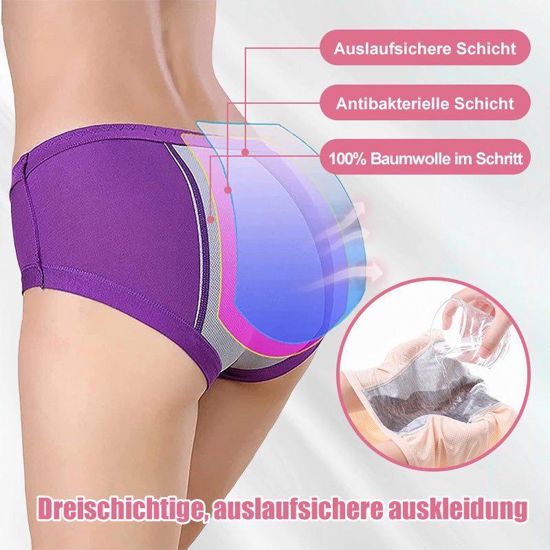 (L-8XL) 🌸Cumpără 2, primești 1 gratuit🔥Lenjerie intimă impermeabilă pentru femei, cu talie înaltă👙