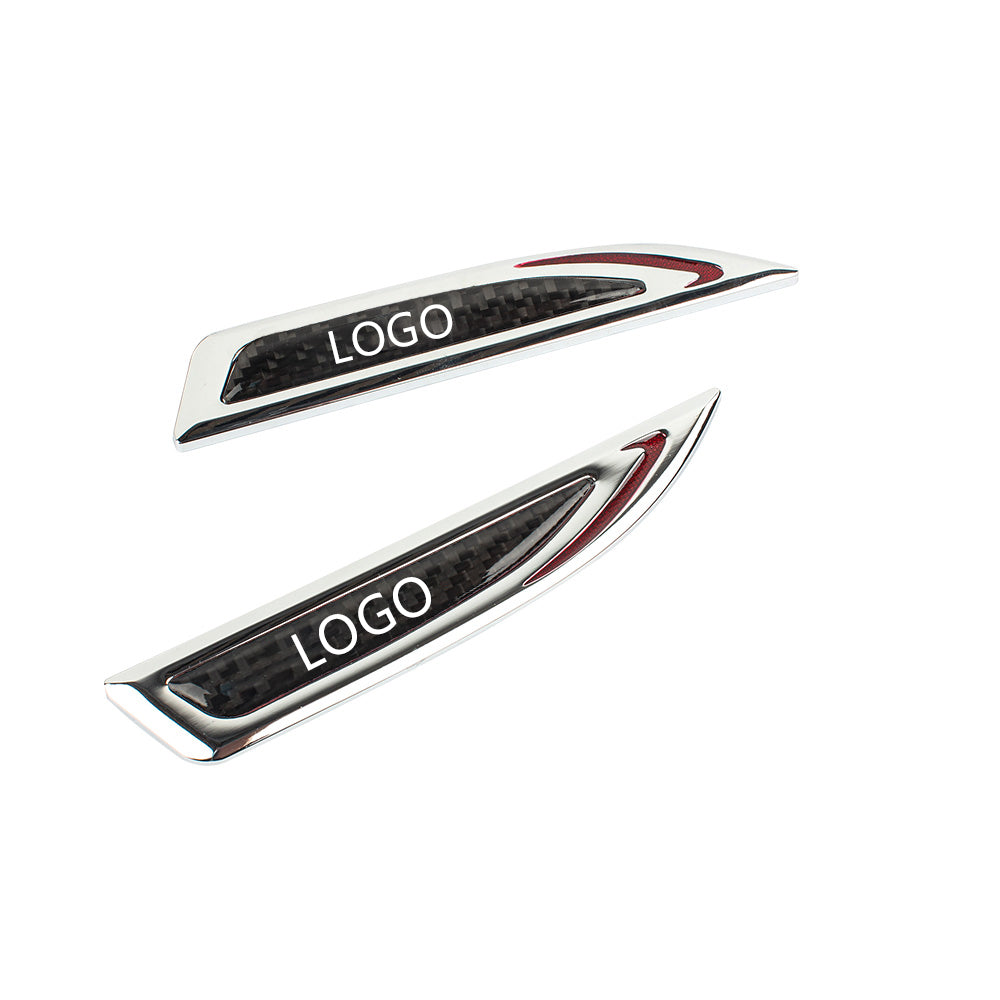 Insignă auto universală cu logo personalizabil, autocolant metalic auto (2 buc)