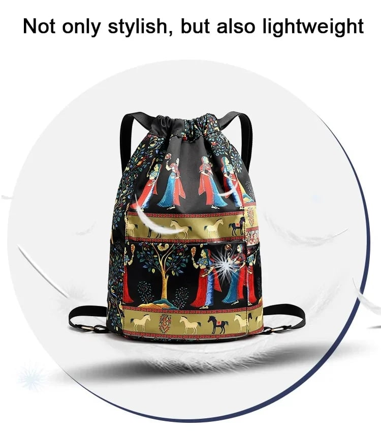 😍Rucsac sport pliabil cu șnur și capacitate mare✨
