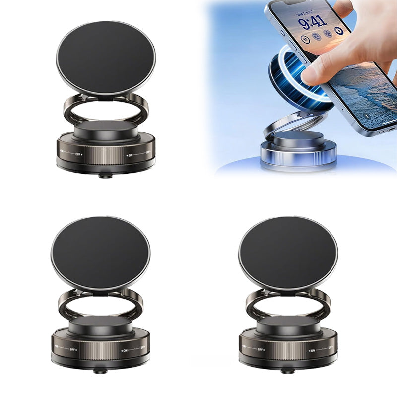 🔥Cumpără mai mult, economisește mai mult🔄Suport magnetic de telefon cu vid, reglabil la 360°📱🚗