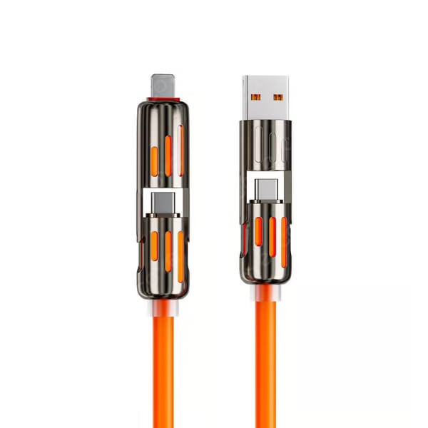 🔥Cablu de încărcare USB 4 în 1, încărcare rapidă⚡