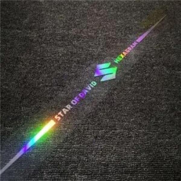 Autocolante auto reflectorizante laser 3D colorate, 4 buc.