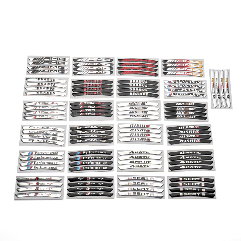 Promoție ✨Reducere 50% ✨Autocolant 3D cu personalitate pentru jantă metalică (4 buc.)