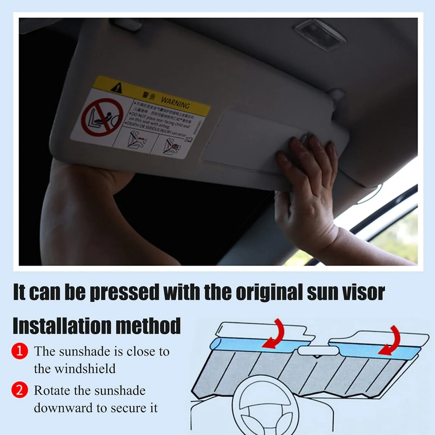 Parasolar auto, scut termic pentru parbriz