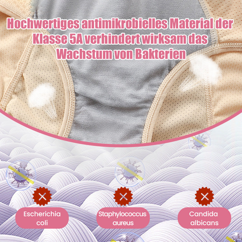 (L-8XL) 🌸Cumpără 2, primești 1 gratuit🔥Lenjerie intimă impermeabilă pentru femei, cu talie înaltă👙