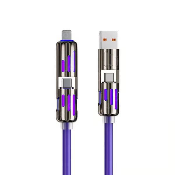 🔥Cablu de încărcare USB 4 în 1, încărcare rapidă⚡