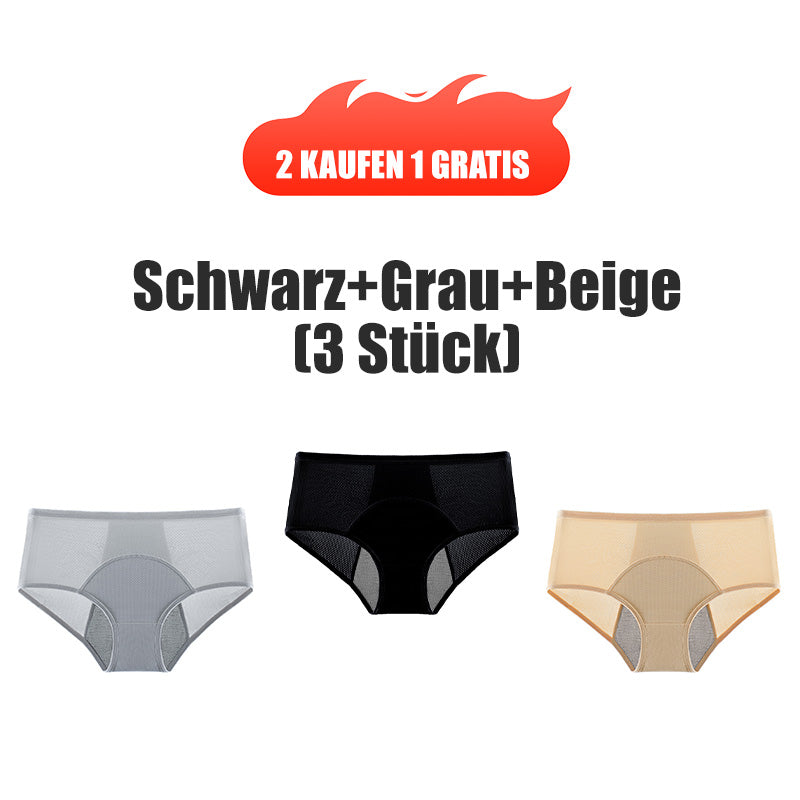 (L-8XL) 🌸Cumpără 2, primești 1 gratuit🔥Lenjerie intimă impermeabilă pentru femei, cu talie înaltă👙