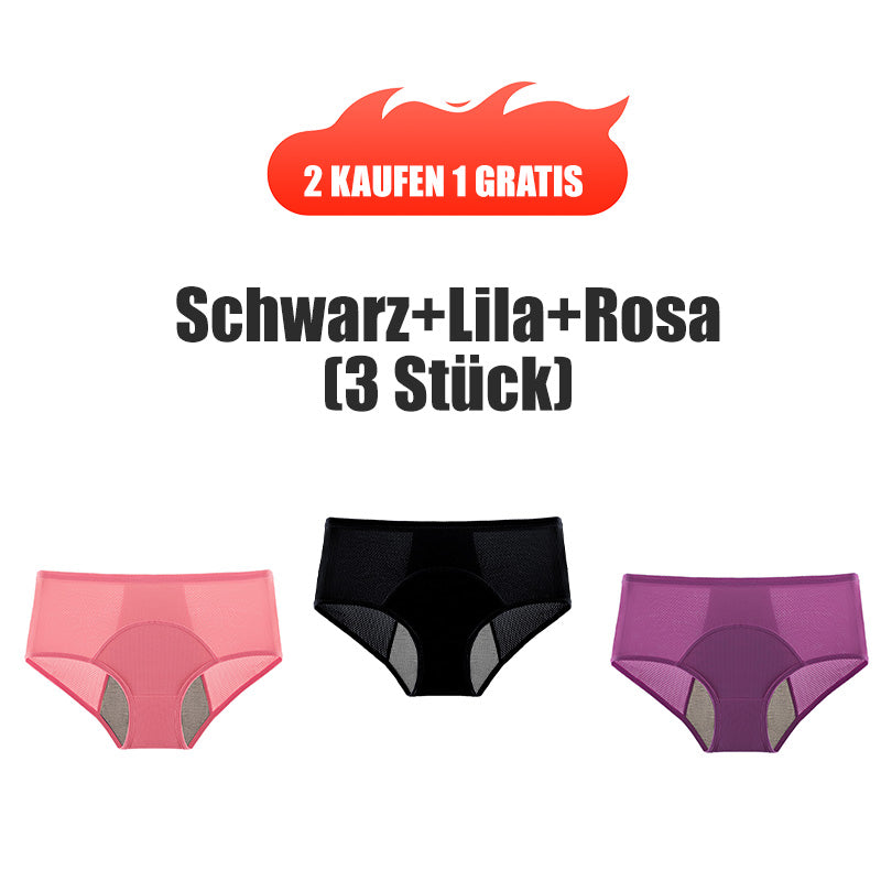 (L-8XL) 🌸Cumpără 2, primești 1 gratuit🔥Lenjerie intimă impermeabilă pentru femei, cu talie înaltă👙