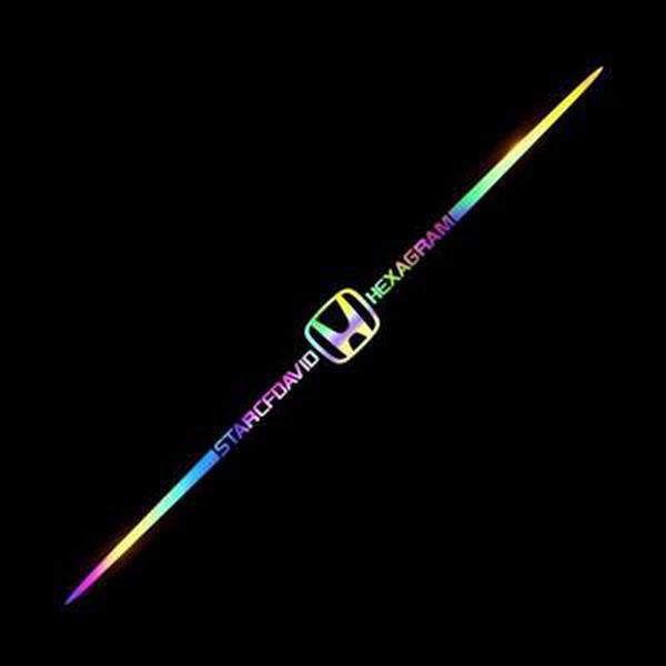 Autocolante auto reflectorizante laser 3D colorate, 4 buc.