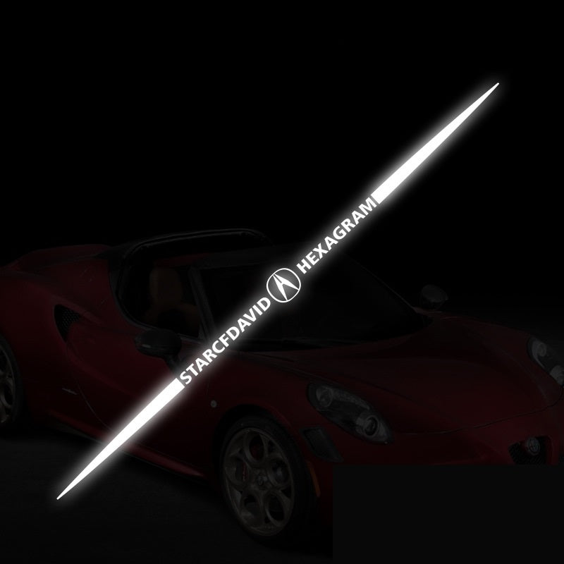 Autocolante auto reflectorizante laser 3D colorate, 4 buc.