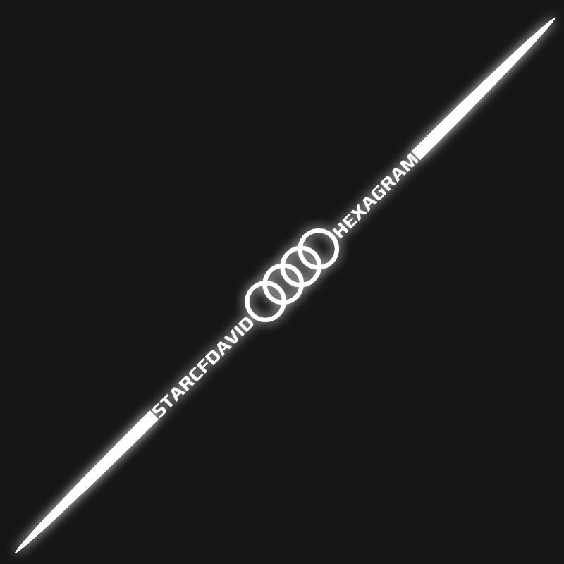 Autocolante auto reflectorizante laser 3D colorate, 4 buc.