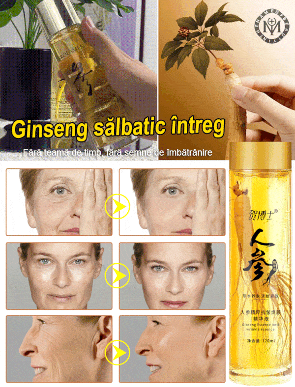 Ser anti-îmbătrânire cu extract de ginseng Dr. He.