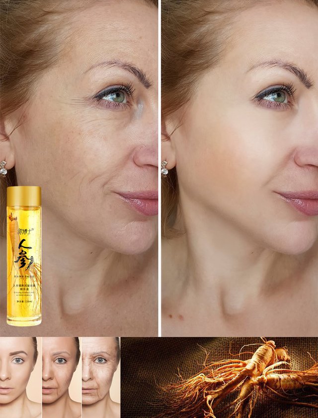 Ser anti-îmbătrânire cu extract de ginseng Dr. He.