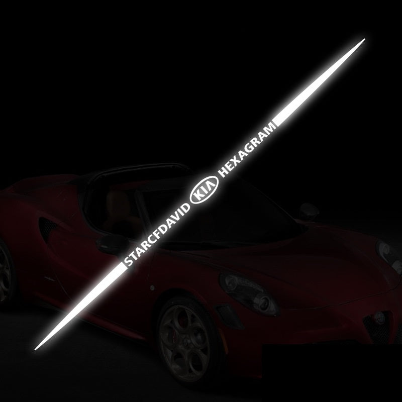 Autocolante auto reflectorizante laser 3D colorate, 4 buc.
