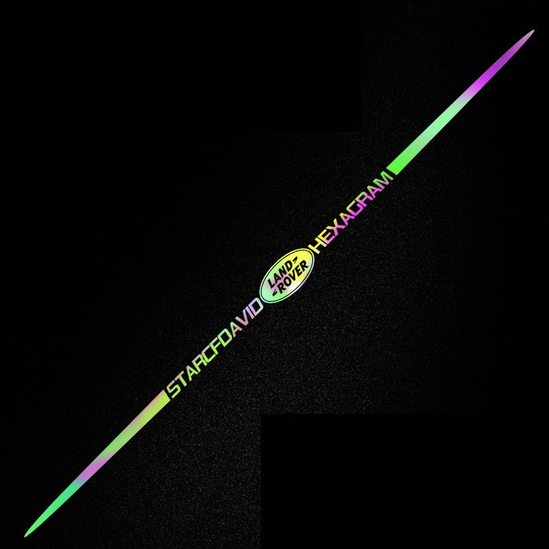 Autocolante auto reflectorizante laser 3D colorate, 4 buc.