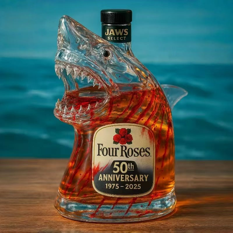 Sticlă de whisky Jaws Ediție Aniversară