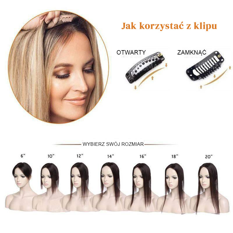 ✨Păr natural respirabil pentru femeile cu păr subțire💁♀️