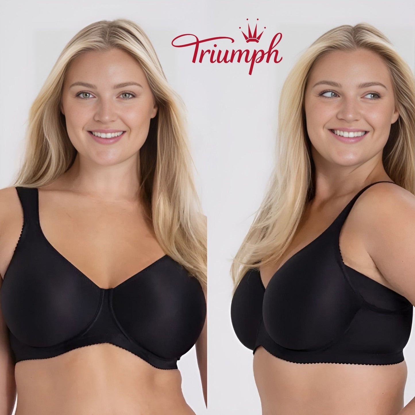 Triumph - (set de 3) Sutien push-up simplu cu cupe întregi