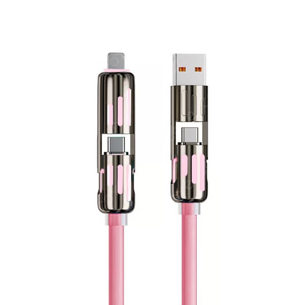 🔥Cablu de încărcare USB 4 în 1, încărcare rapidă⚡