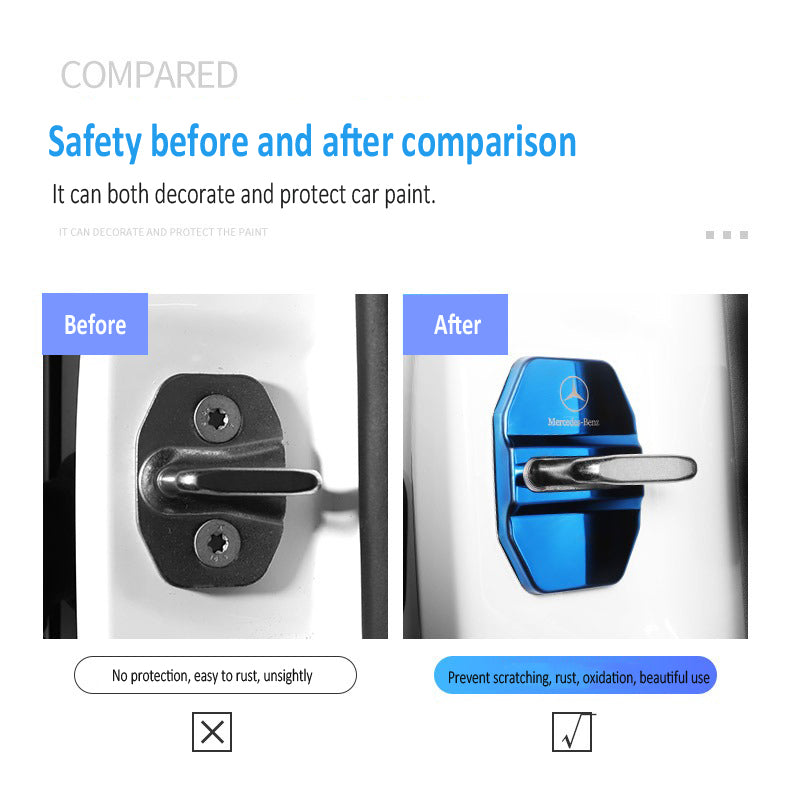 Promoție ✨50% reducere ✨Capac protector anticoroziv pentru încuietoarea ușii auto din oțel inoxidabil 🔥4 buc 🔥