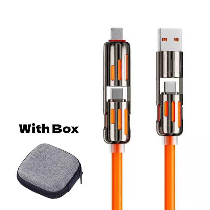 🔥Cablu de încărcare USB 4 în 1, încărcare rapidă⚡