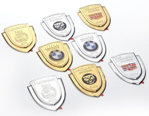 Etichete auto, accesorii pentru modificări exterioare, materiale, aripi, laterale, autocolant spate, personalitate metalică tridimensională, etichetă creativă pentru caroserie