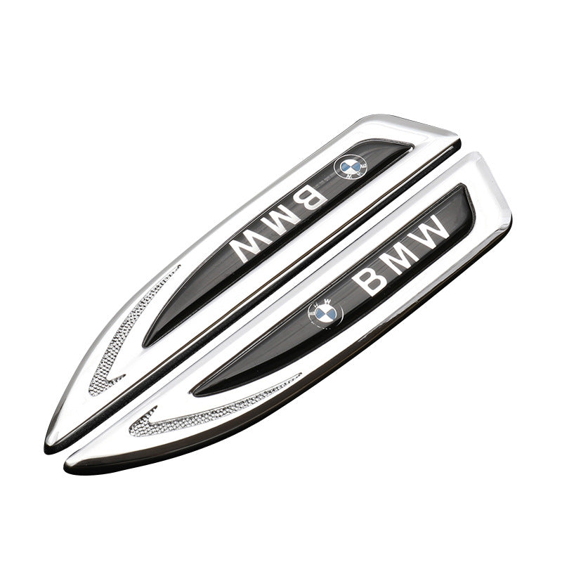 Insignă auto universală cu logo personalizabil, autocolant metalic auto (2 buc)