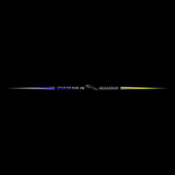 Autocolante auto reflectorizante laser 3D colorate, 4 buc.