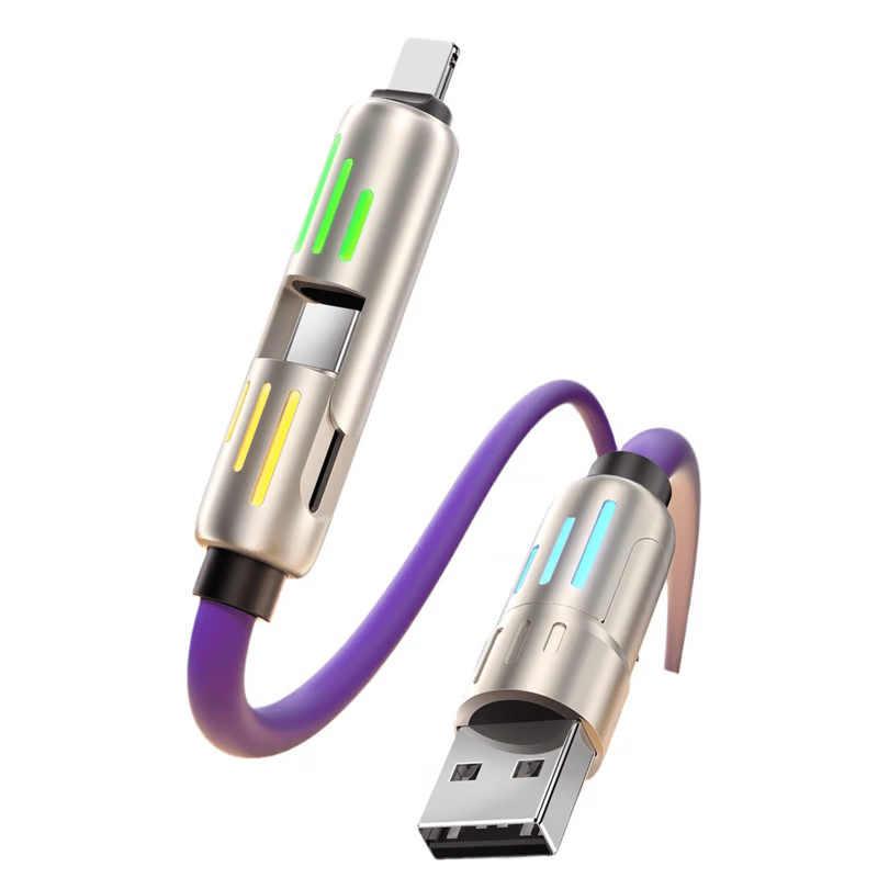 🔥Cablu de încărcare USB 4 în 1, încărcare rapidă⚡
