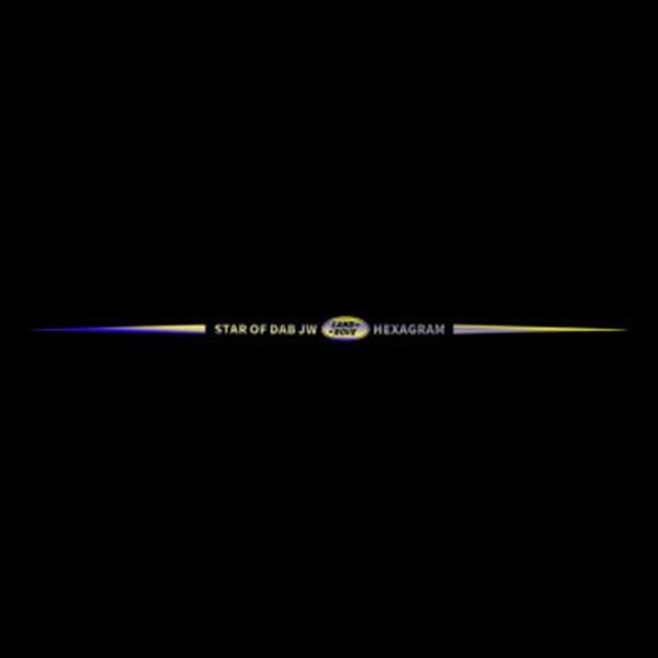 Autocolante auto reflectorizante laser 3D colorate, 4 buc.