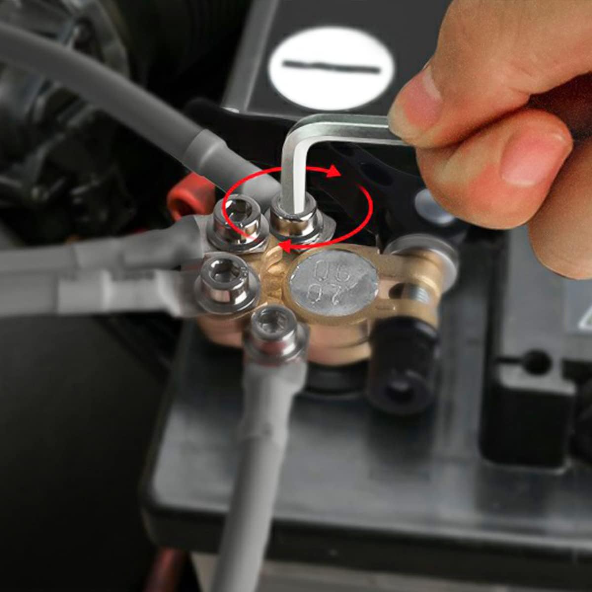 Conector cu clemă de eliberare rapidă pentru baterie auto din alamă îngroșată