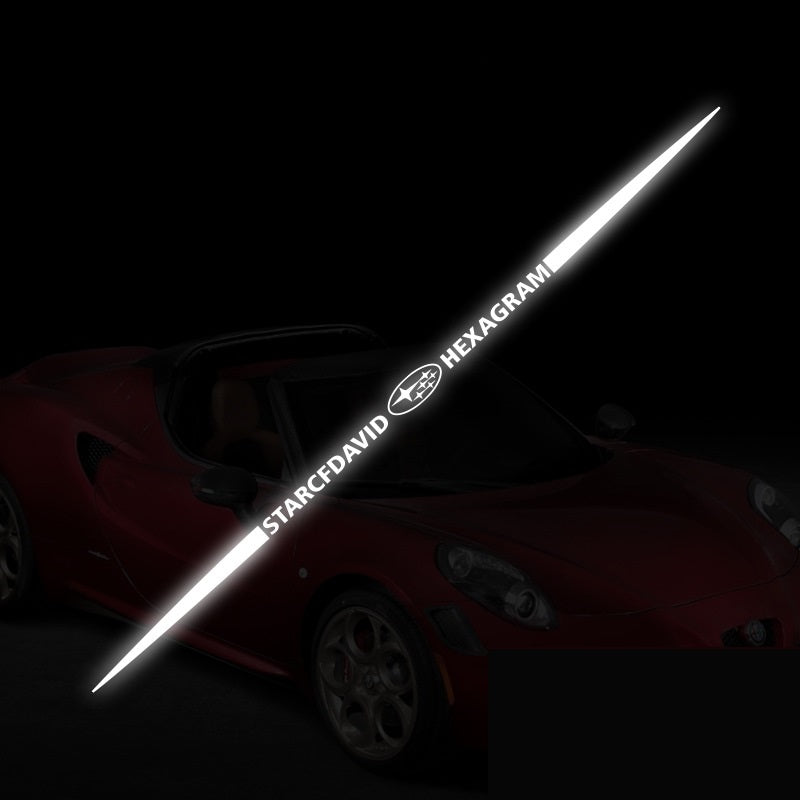 Autocolante auto reflectorizante laser 3D colorate, 4 buc.