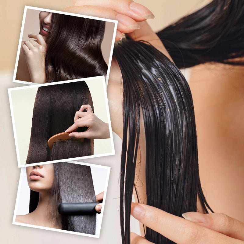 ✨Mască de păr luxoasă cu condiționare profundă - 💁♀️Pentru un păr mai neted, mai natural